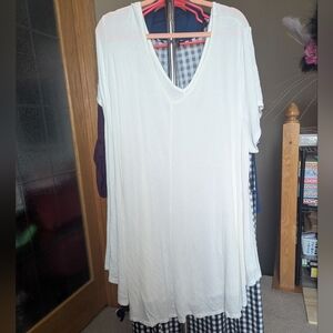 ⚡Roamans 30/32 3x White V-Neck Women's Dress